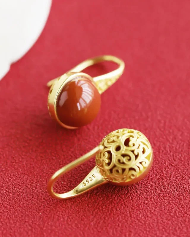 Crimson Serenity Earrings