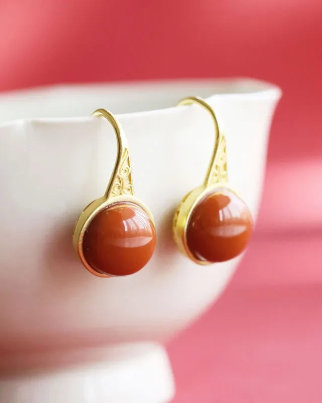 Crimson Serenity Earrings