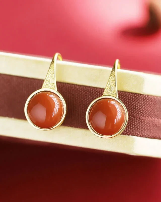 Crimson Serenity Earrings