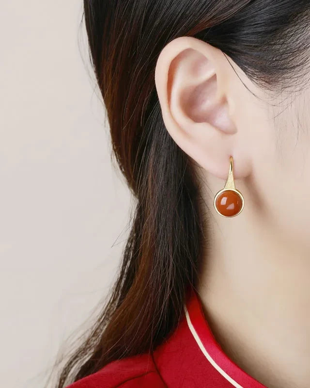 Crimson Serenity Earrings