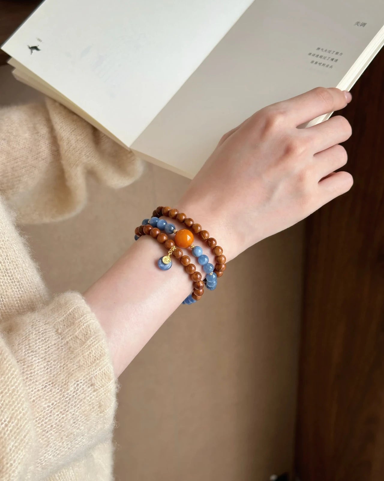 Grove-Tide Glow Double-Wrap Bracelet