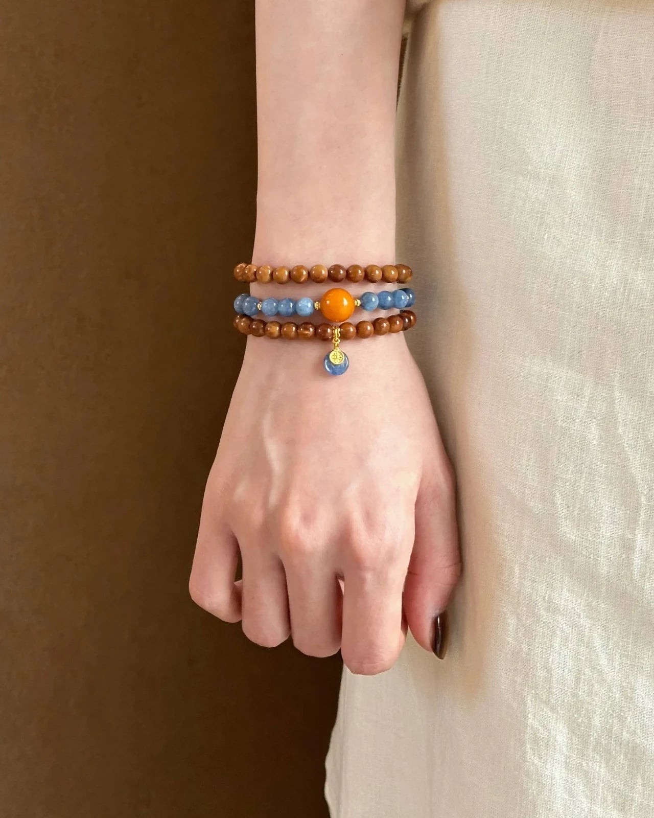 Grove-Tide Glow Double-Wrap Bracelet