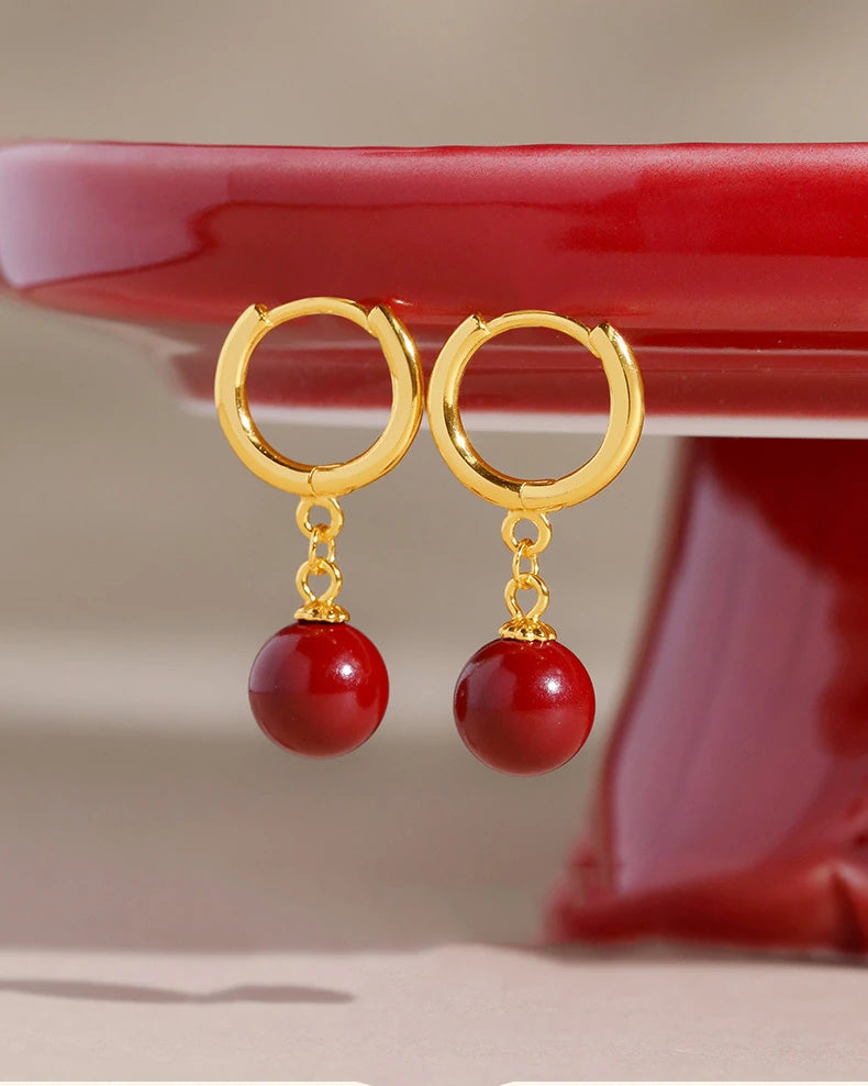 Red Aura Earrings
