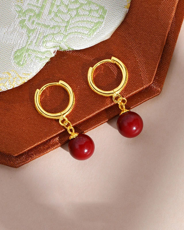 Red Aura Earrings