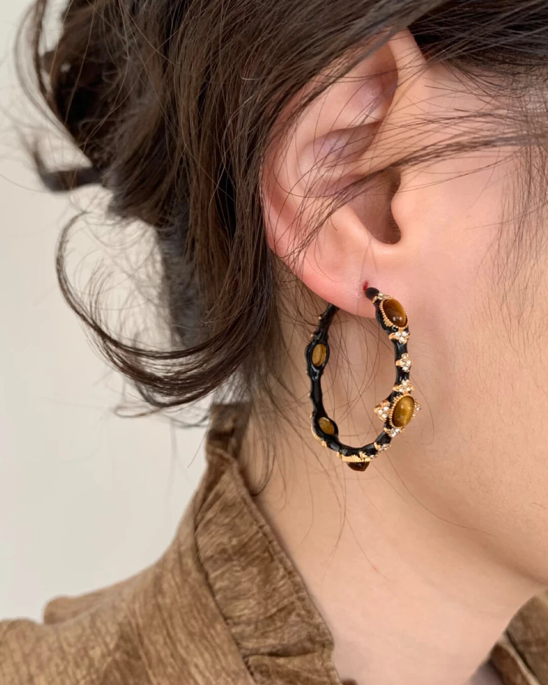 Steady Gaze Spark Hoop Earrings
