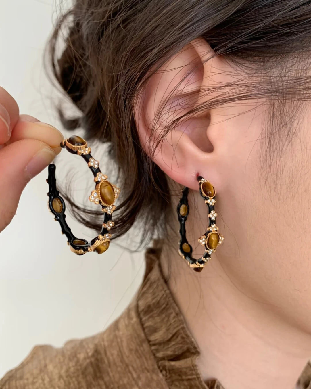 Steady Gaze Spark Hoop Earrings