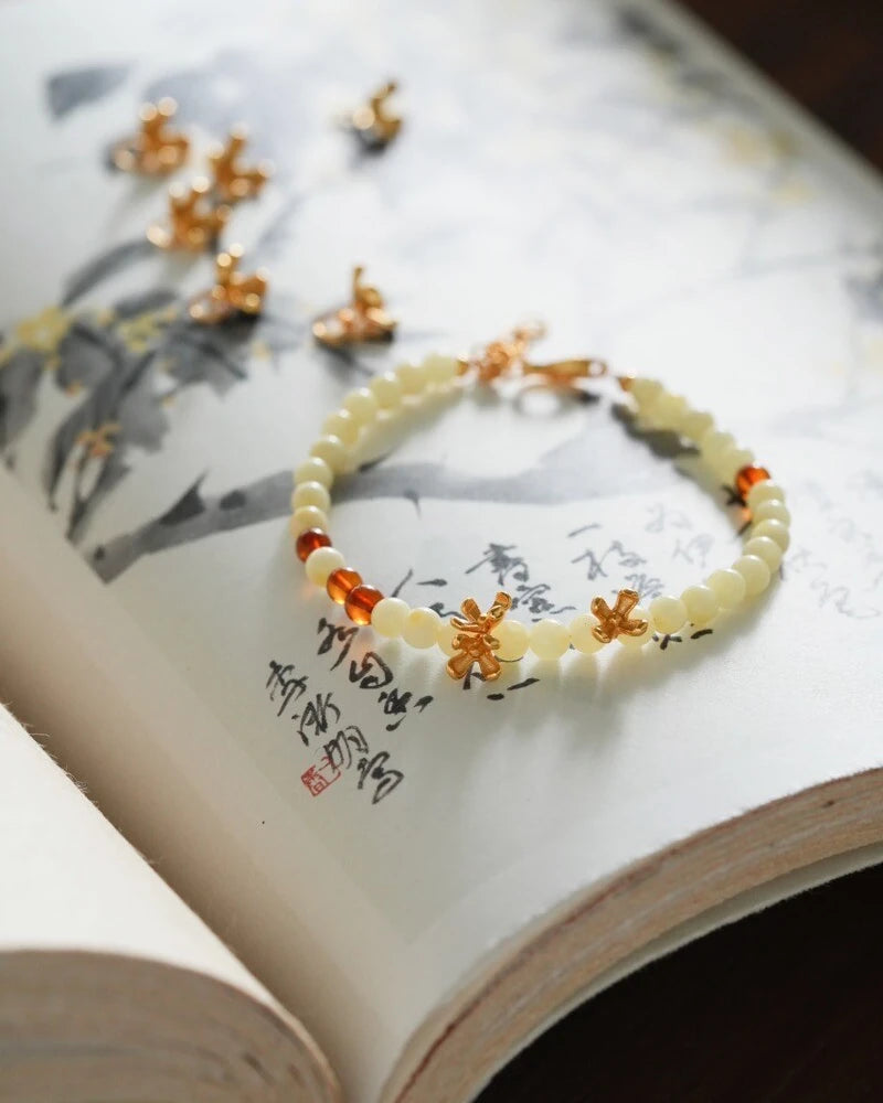 Sun & Cloud Amber Bracelet
