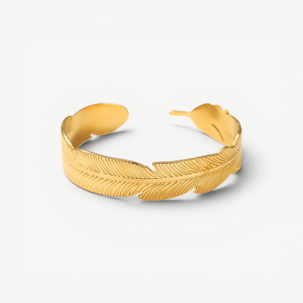 Sculptural Feather Cuff