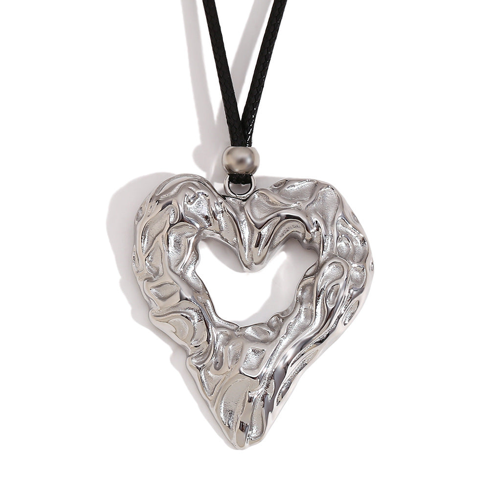 Molten Open Heart Necklace