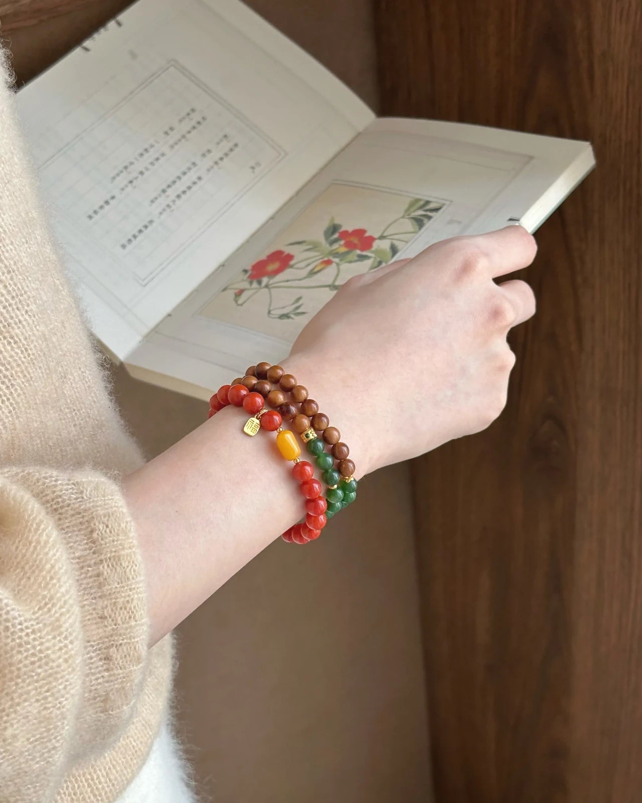 Rooted Jade Double-Wrap Bracelet
