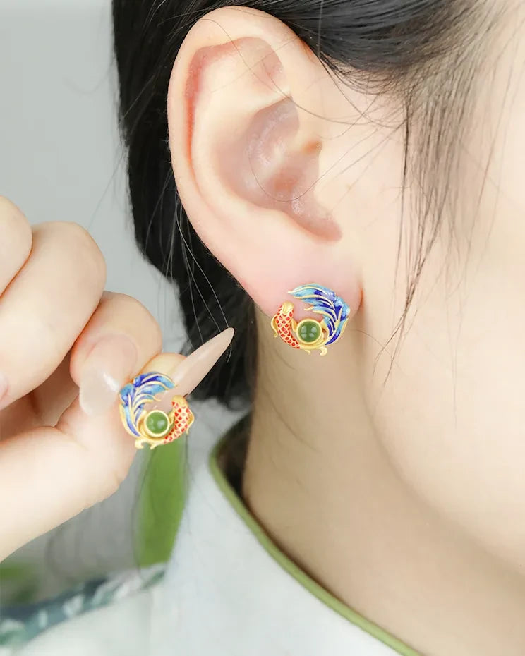 Koi Grace Earrings