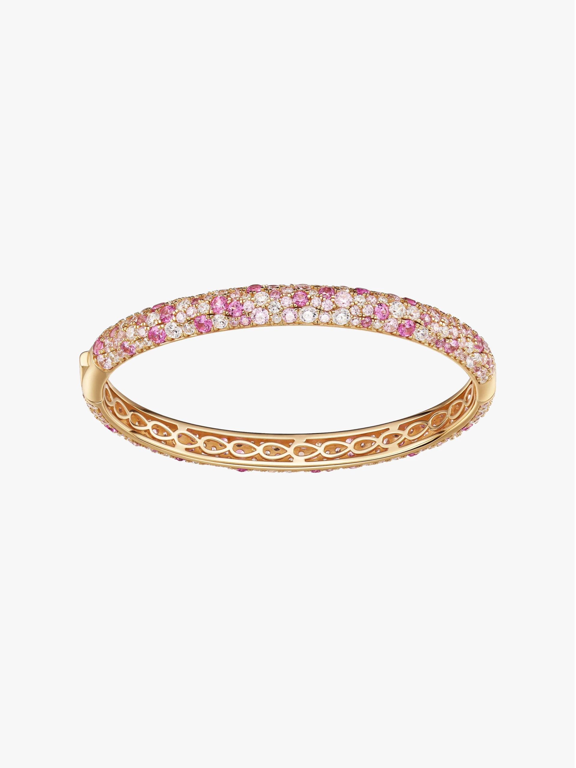 Pink Ombre Pavé Bangle Bracelet