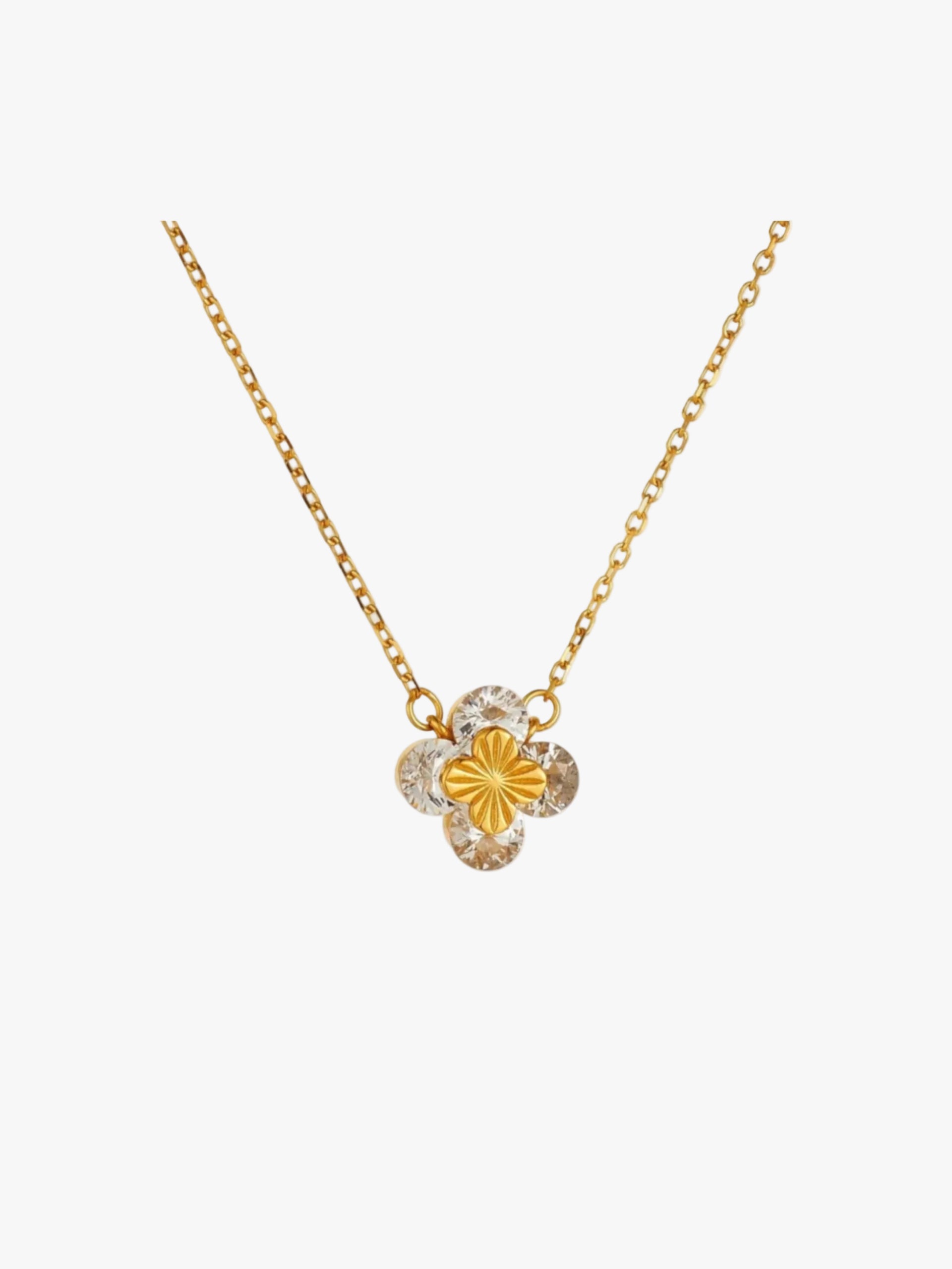 Laser Four-Leaf Clover Necklace