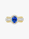 Sapphire Halo Ring
