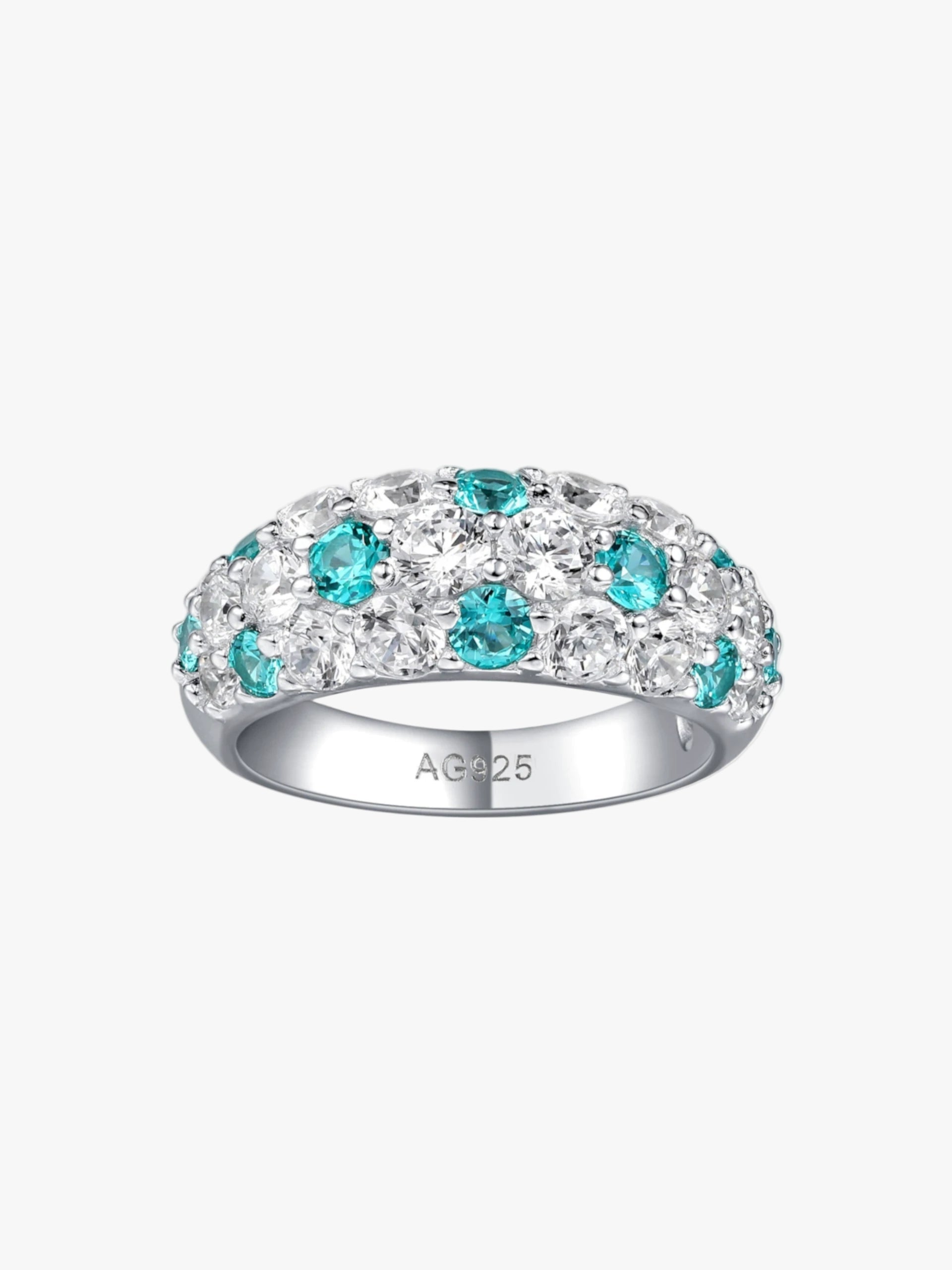 Paraíba Diamond Pavé Ring