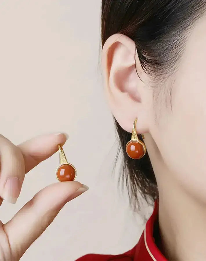 Crimson Serenity Earrings