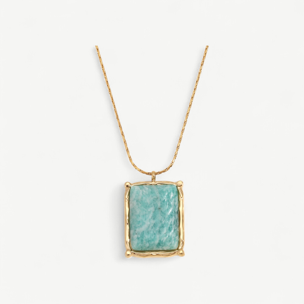Amazonite Rectangle Necklace