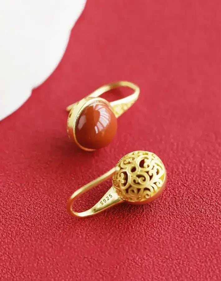 Crimson Serenity Earrings
