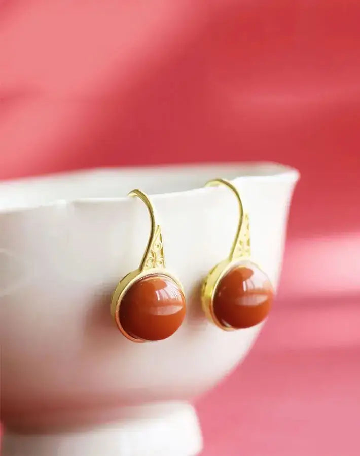 Crimson Serenity Earrings