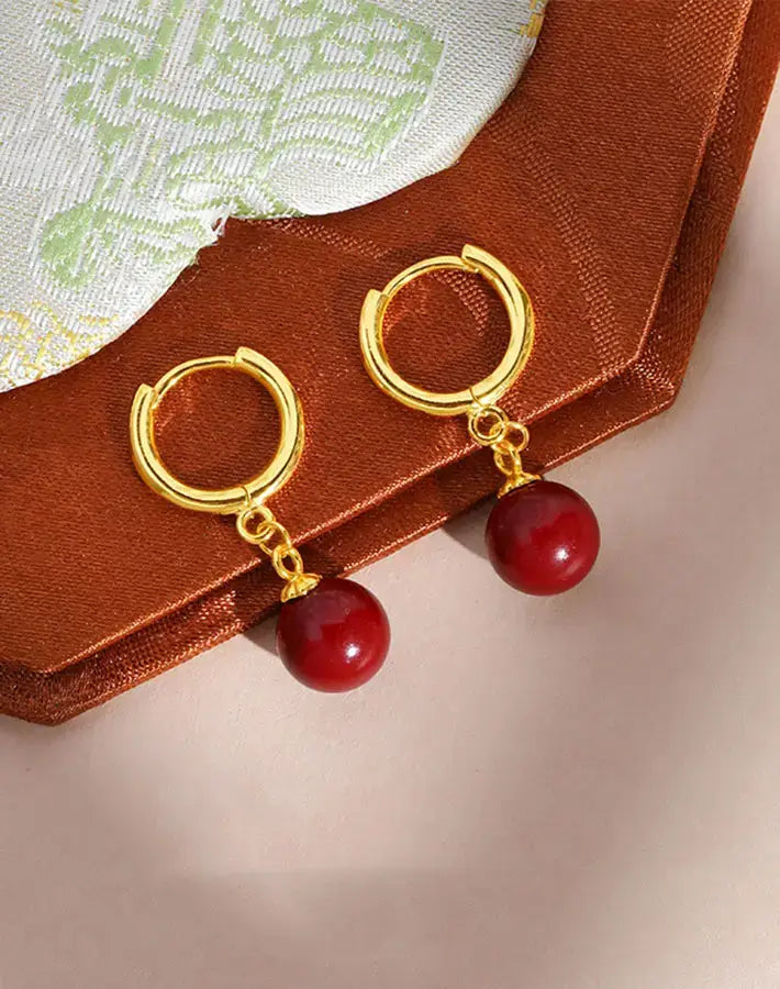 Red Aura Earrings