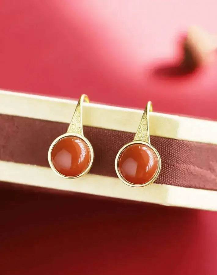 Crimson Serenity Earrings