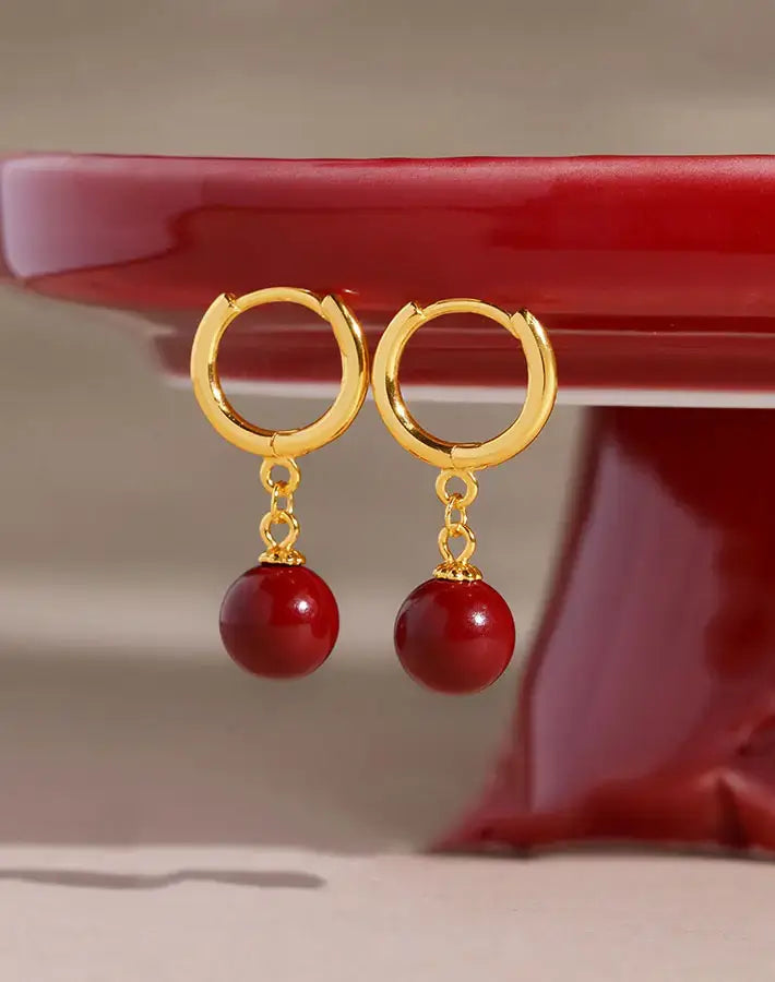 Red Aura Earrings
