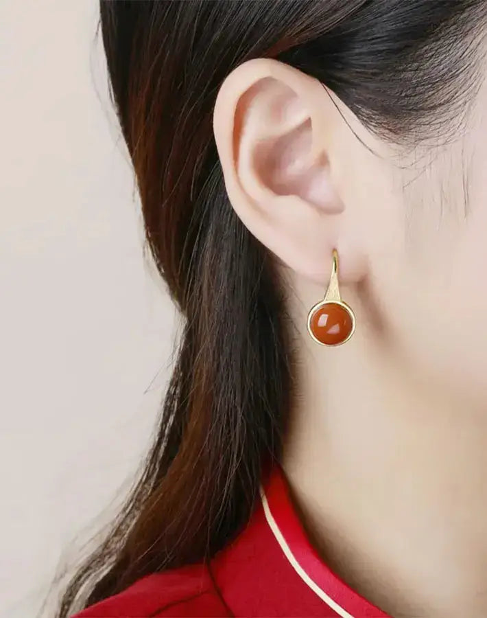 Crimson Serenity Earrings
