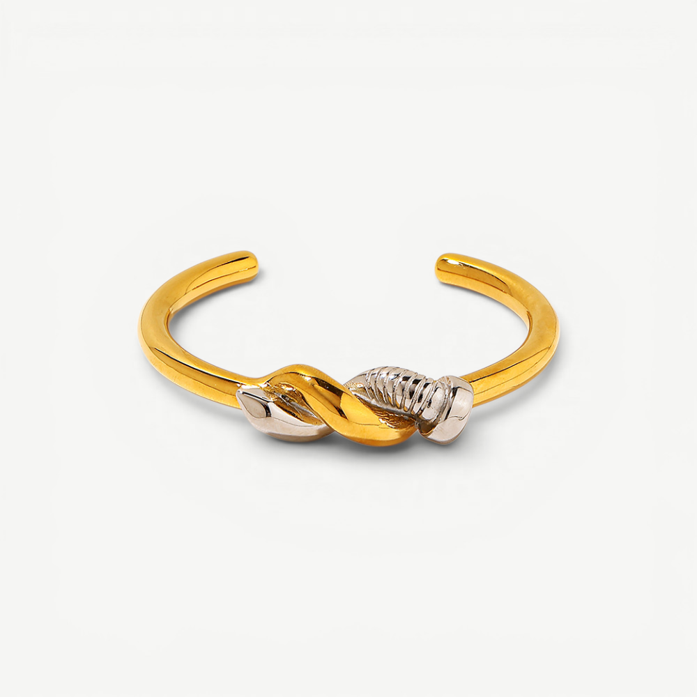 Interlocking Nail Cuff Bracelet