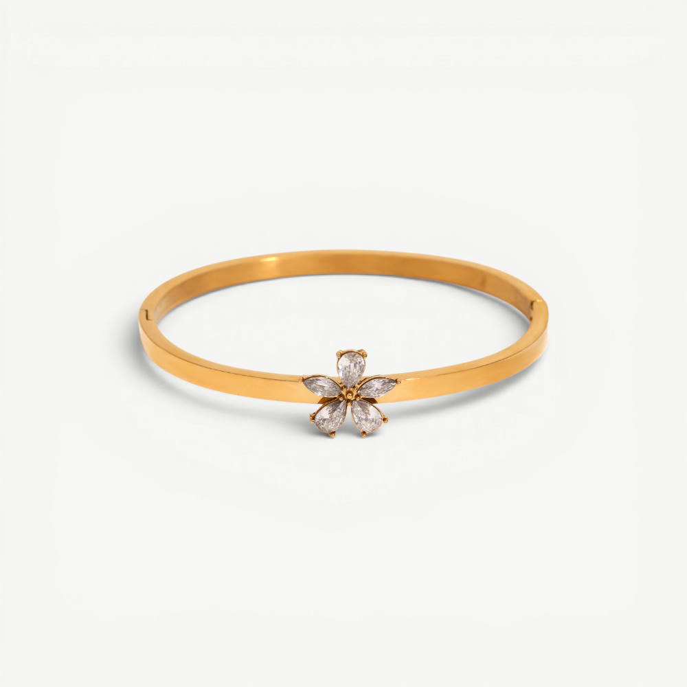 Marquise Floral Bangle