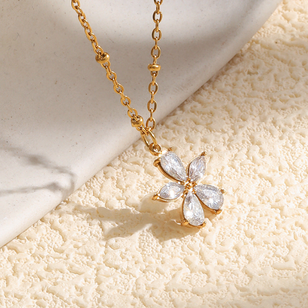 Five-Petal Flower Necklace