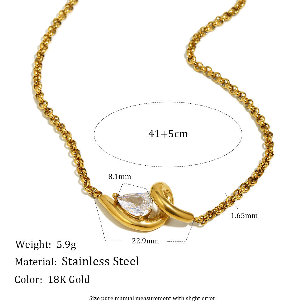 Molten Teardrop Necklace