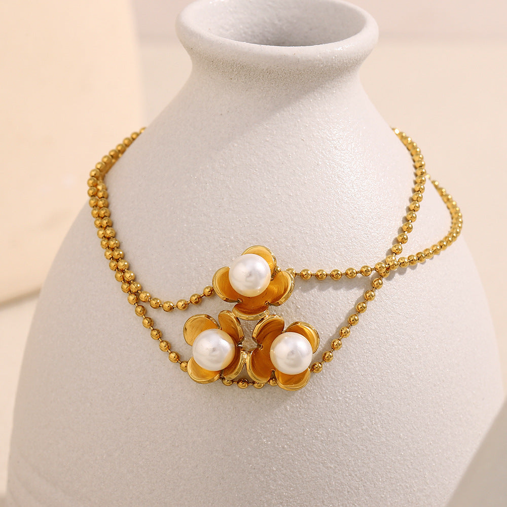 Pearl Flower Bracelet