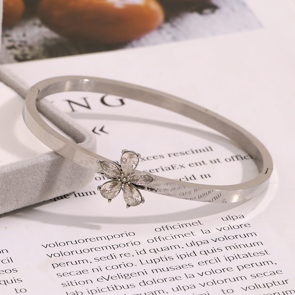 Marquise Floral Bangle