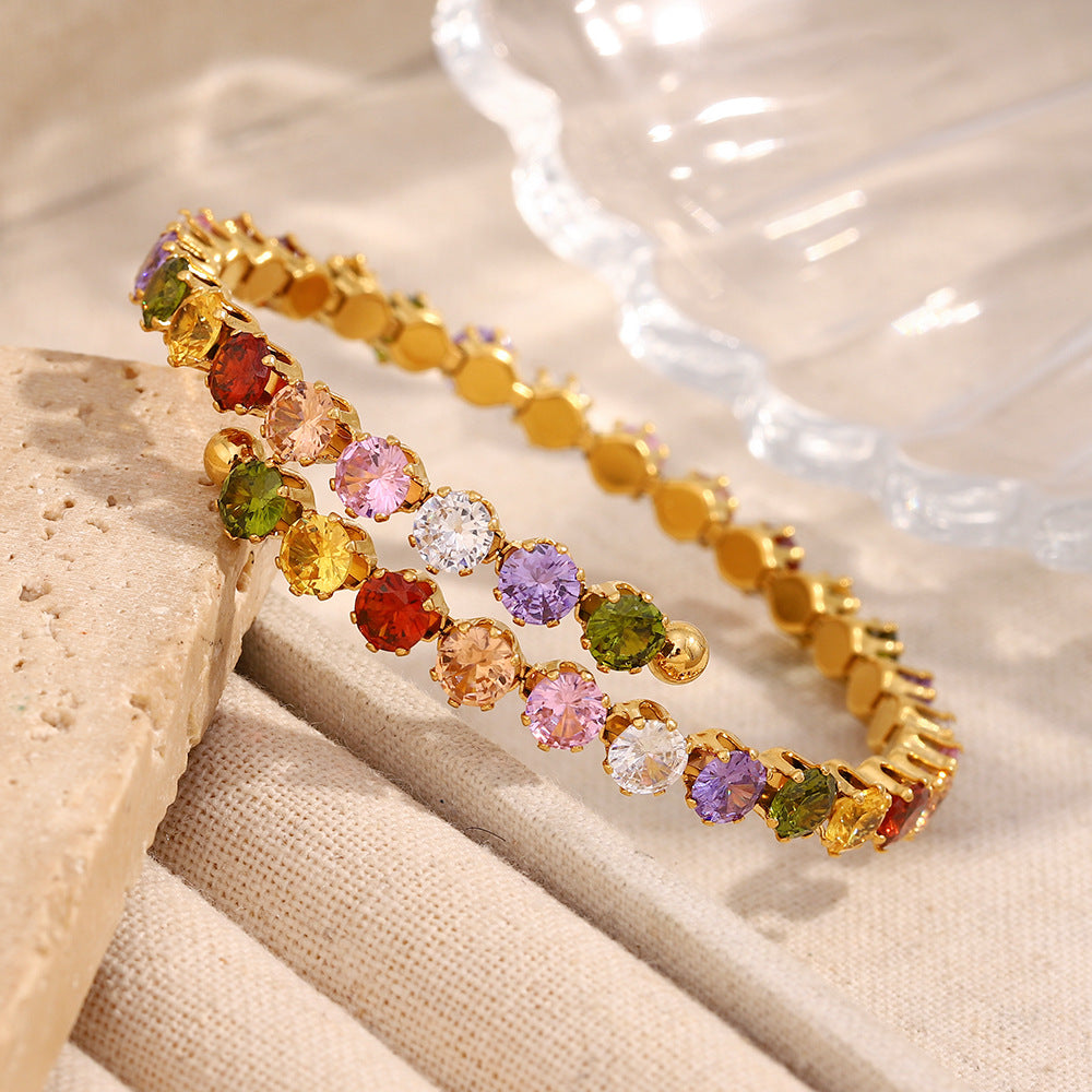 Rainbow Wrap Bangle