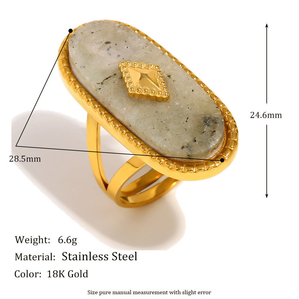 White Jade Emblem Ring