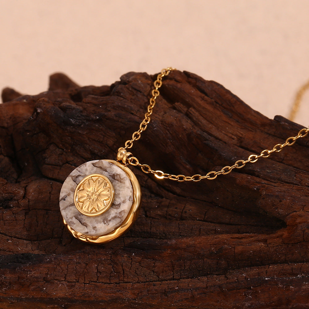 Floral Medallion Necklace