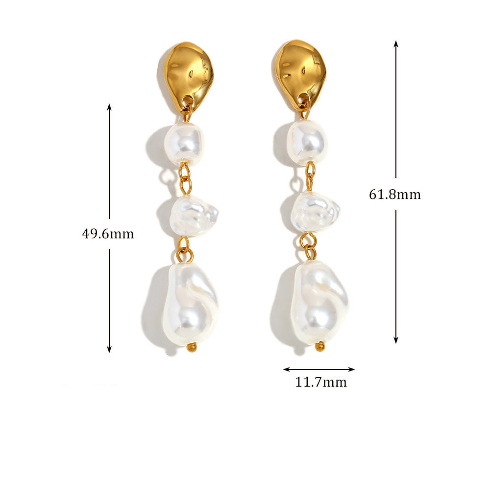 Baroque Pearl Drop Earrings