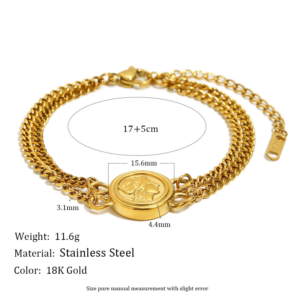 Roman Coin Bracelet