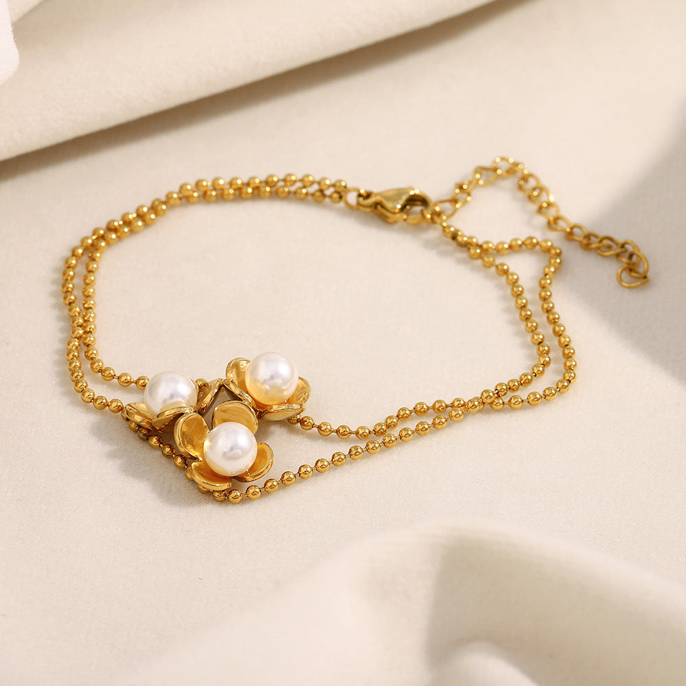 Pearl Flower Bracelet