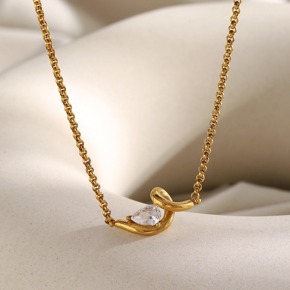 Molten Teardrop Necklace