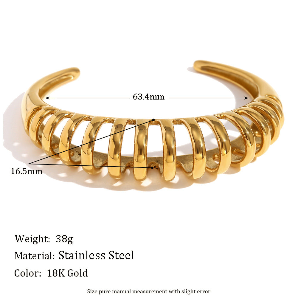 Openwork Ribbed Cuff