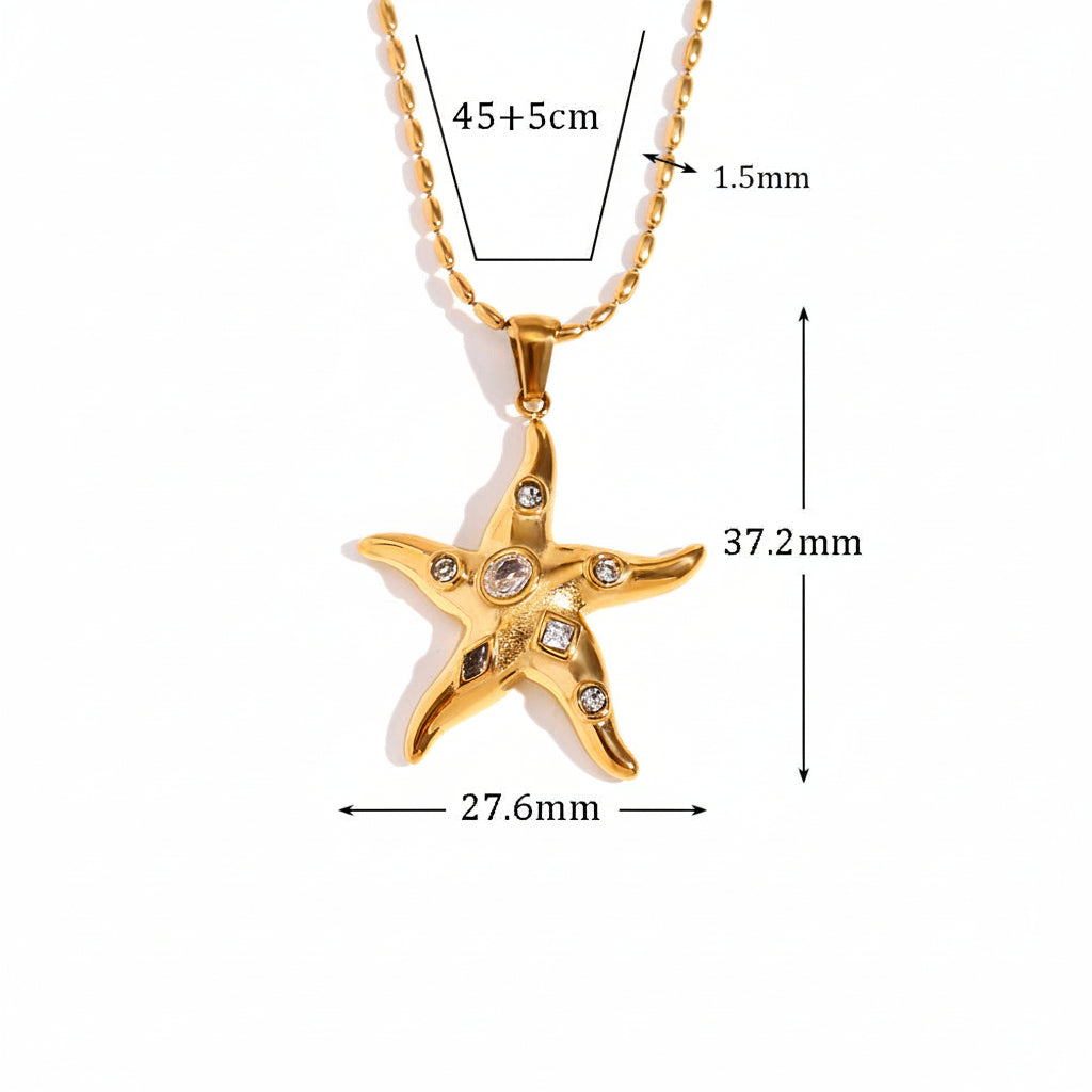 Geometric Starfish Necklace