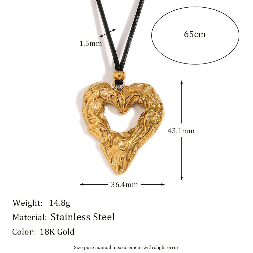 Molten Open Heart Necklace