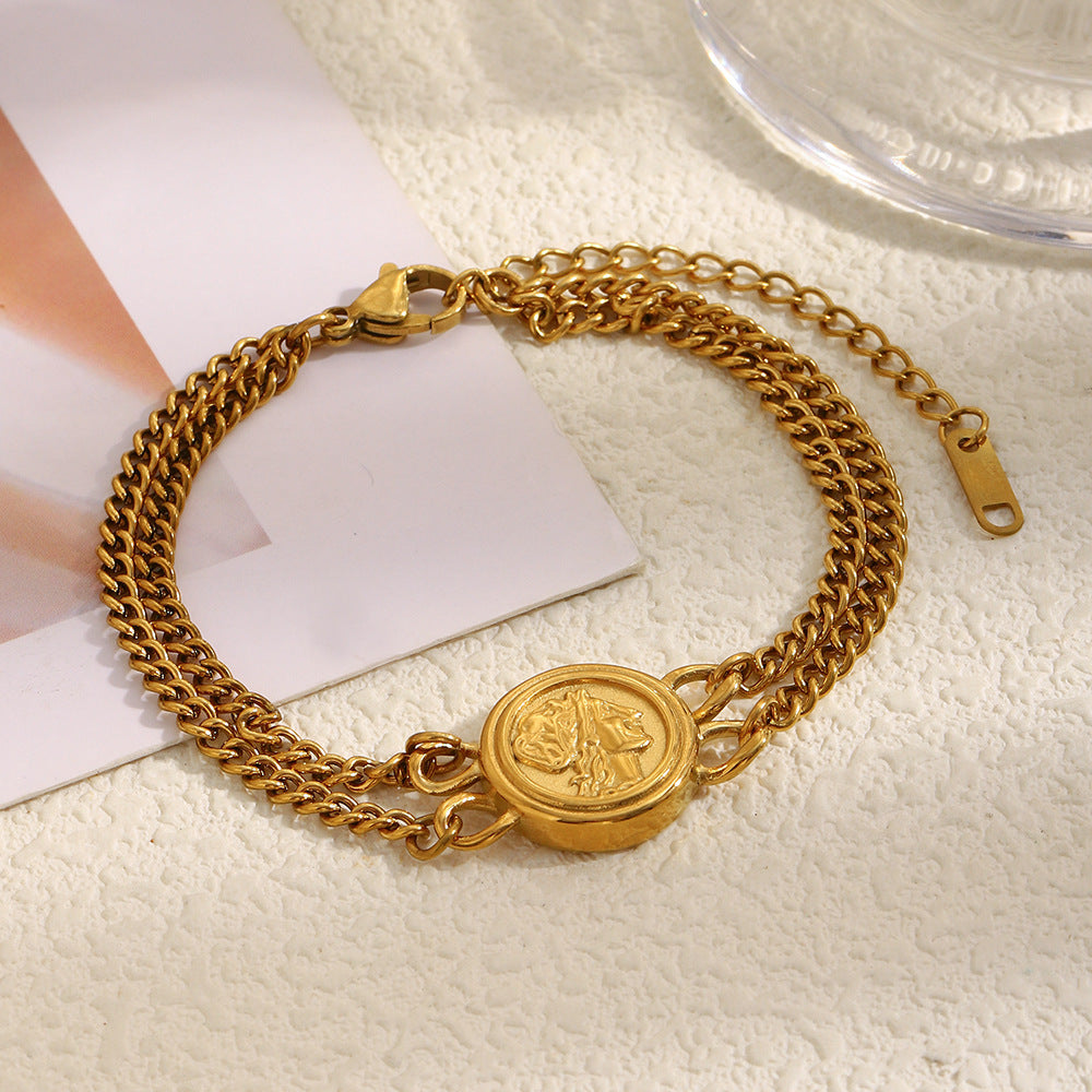 Roman Coin Bracelet