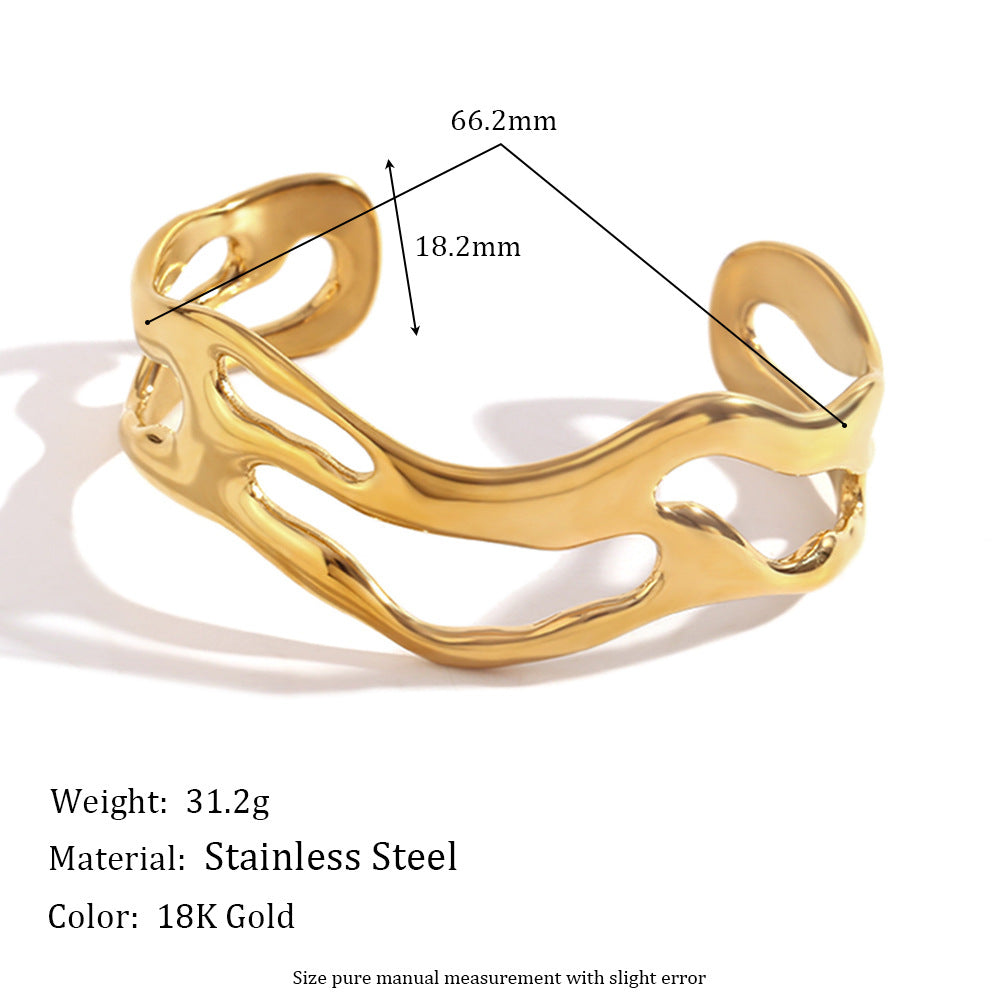 Sculptural Cut-Out Cuff