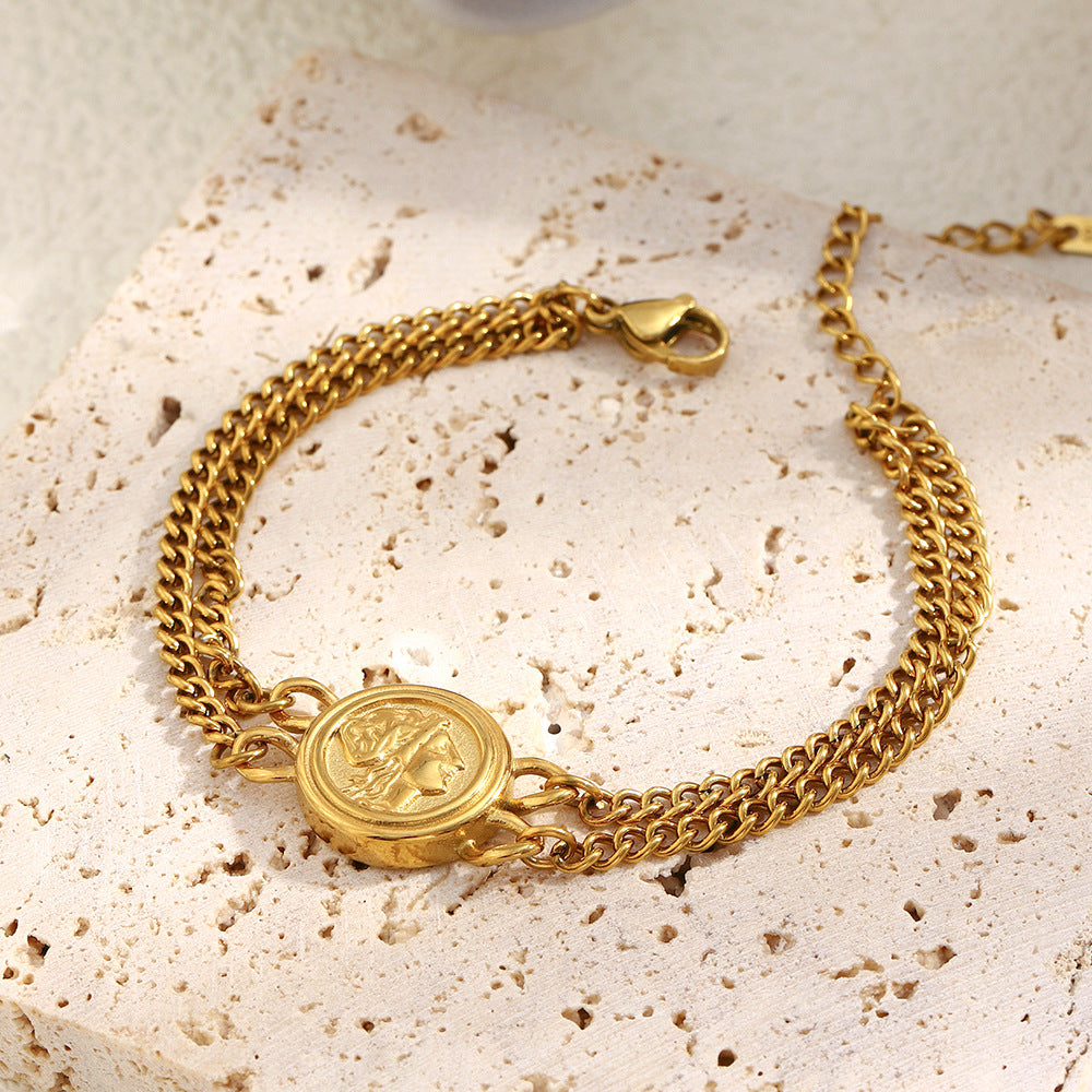 Roman Coin Bracelet