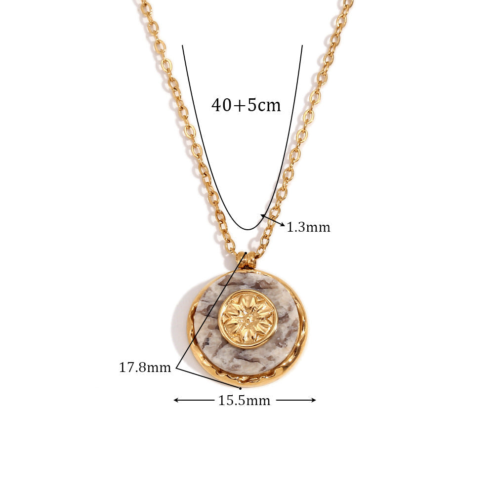 Floral Medallion Necklace