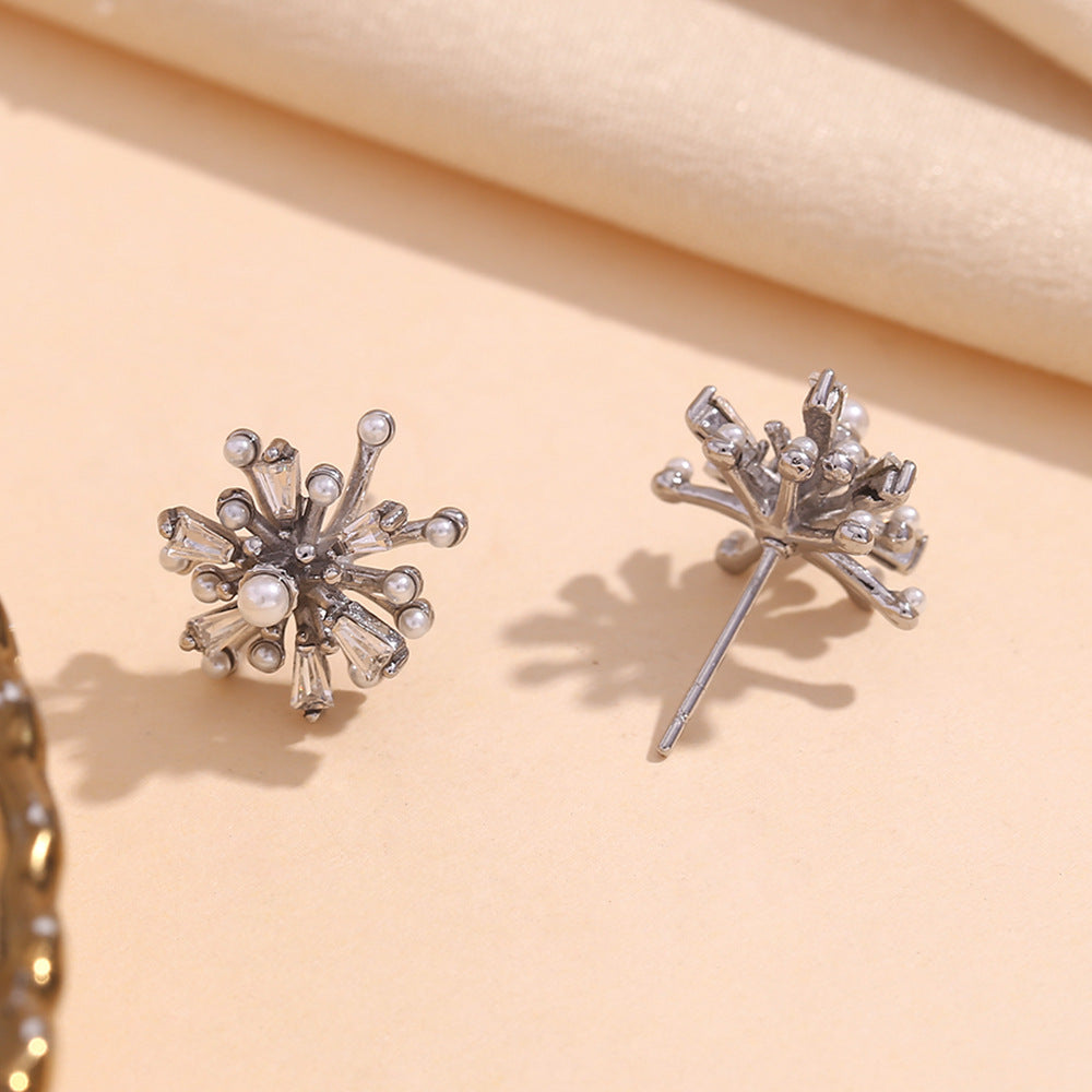 Starburst Pearl Earrings