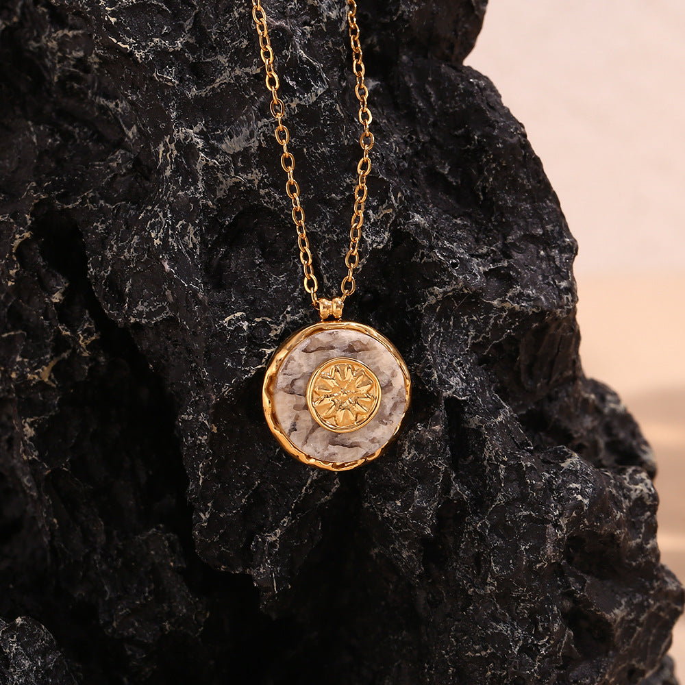 Floral Medallion Necklace