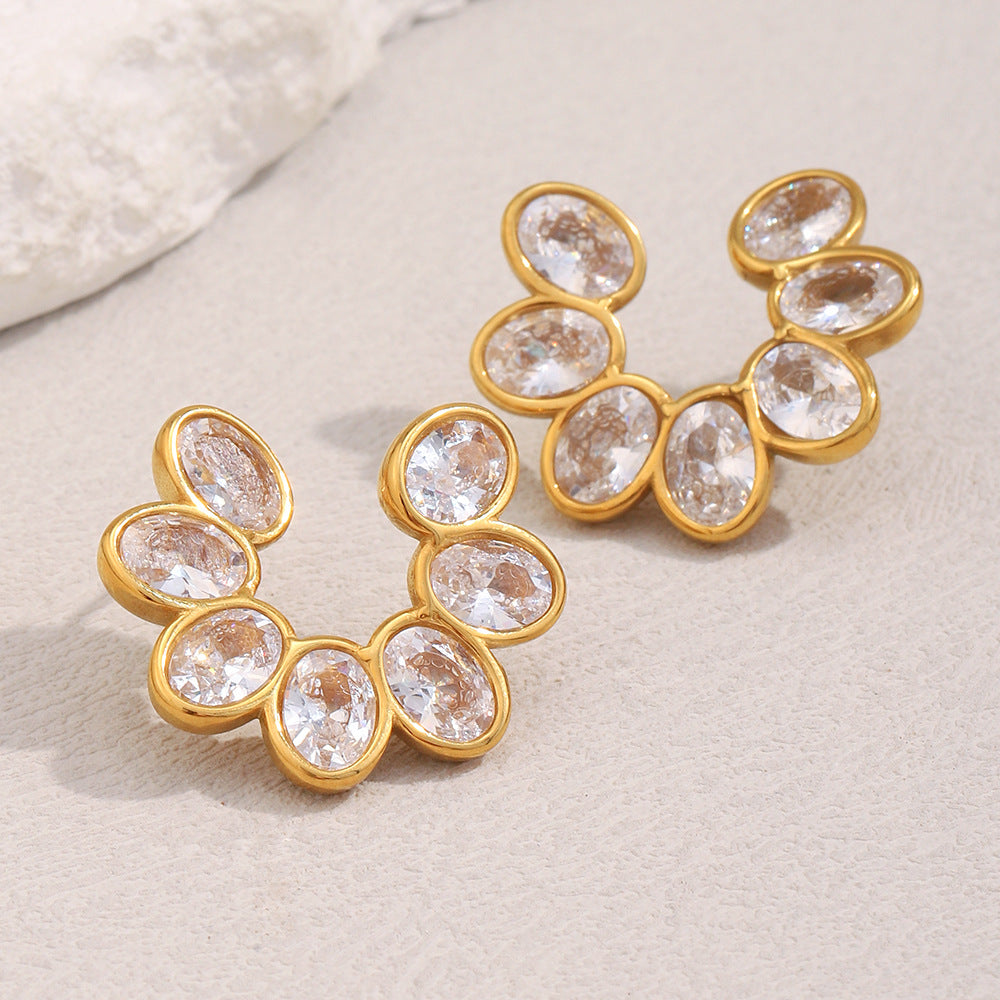 Open Floral Cluster Earrings